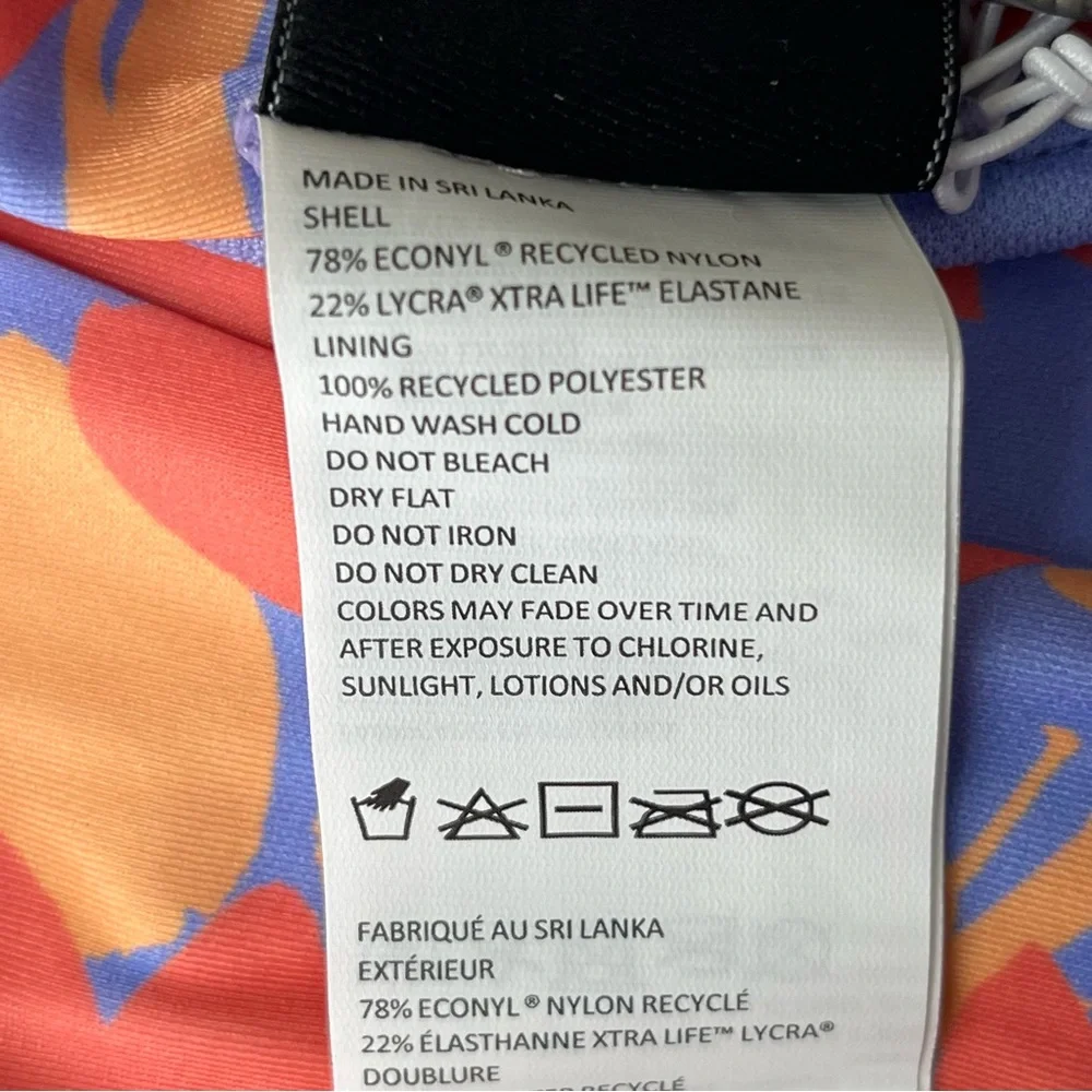 PRANA NWT WOMEN’S PRESOLANA SWIM BOTTOMS MORNING GLORY BLOOM MEDIUM - Picture 9 of 10